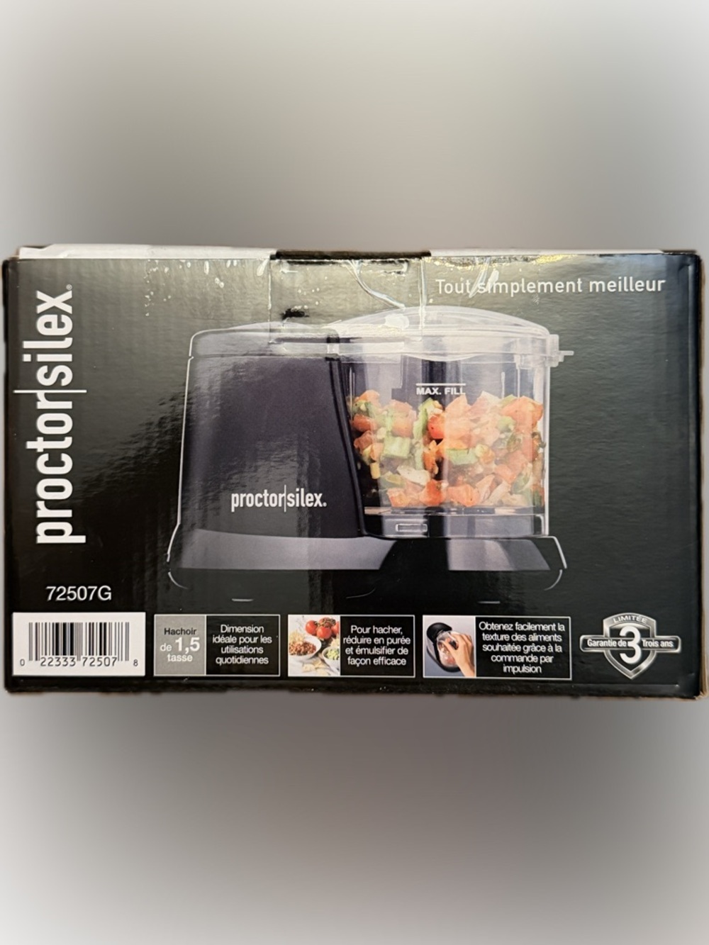 Proctor Silex Durable Electric Vegetable Chopper & Mini Food Processor NIB